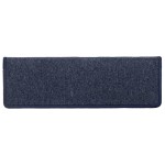 vidaXL Covorașe pentru scări, 15 buc., 65x21x4 cm, gri închis și albastru, margini dreptunghiulare vidaXL Covorașe pentru scări, 15 buc., 65x21x4 cm, gri închis și albastru, margini dreptunghiulare