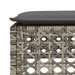 vidaXL Set mobilier grădină cu perne, 6 piese, gri, poliratan