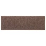 vidaXL Covorașe de trepte de scară, 15 buc., maro, 65x21x4 cm vidaXL Covorașe de trepte de scară, 15 buc., maro, 65x21x4 cm