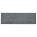 vidaXL Covorașe pentru scări, 15 buc., 65x21x4 cm, gri deschis și albastru, cu margini dreptunghiulare vidaXL Covorașe pentru scări, 15 buc., 65x21x4 cm, gri deschis și albastru, cu margini dreptunghiulare