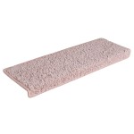 vidaXL Covorașe de trepte de scară,15 buc., alb și roz, 65x21x4 cm vidaXL Covorașe de trepte de scară,15 buc., alb și roz, 65x21x4 cm