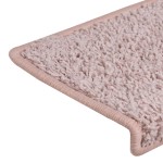 vidaXL Covorașe de trepte de scară,15 buc., alb și roz, 65x21x4 cm vidaXL Covorașe de trepte de scară,15 buc., alb și roz, 65x21x4 cm