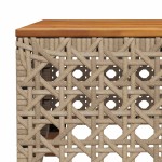 vidaXL Set canapele de grădină cu perne, 10 piese, bej, poliratan