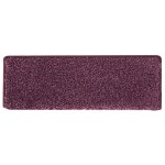 vidaXL Covorașe pentru scări, 15 buc., 65x21x4 cm, violet închis, cu margini dreptunghiulare