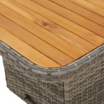 vidaXL Set canapele de grădină cu perne, 2 piese, gri, poliratan