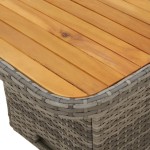 vidaXL Set canapele de grădină cu perne, 2 piese, gri, poliratan vidaXL Set canapele de grădină cu perne, 2 piese, gri, poliratan