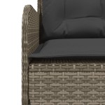 vidaXL Set canapele de grădină cu perne, 2 piese, gri, poliratan vidaXL Set canapele de grădină cu perne, 2 piese, gri, poliratan