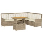 vidaXL Set canapele de grădină cu perne, 2 piese, bej, poliratan vidaXL Set canapele de grădină cu perne, 2 piese, bej, poliratan