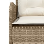 vidaXL Set canapele de grădină cu perne, 2 piese, bej, poliratan vidaXL Set canapele de grădină cu perne, 2 piese, bej, poliratan