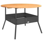 vidaXL Set canapele de grădină cu perne, 2 piese, negru, poliratan