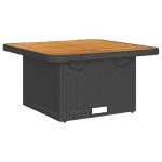 vidaXL Set mobilier relaxare grădină 4 piese cu perne poliratan negru vidaXL Set mobilier relaxare grădină 4 piese cu perne poliratan negru