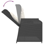 vidaXL Set mobilier relaxare grădină 4 piese cu perne poliratan negru vidaXL Set mobilier relaxare grădină 4 piese cu perne poliratan negru