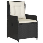 vidaXL Set mobilier de grădină cu perne, 9 piese, negru, poliratan vidaXL Set mobilier de grădină cu perne, 9 piese, negru, poliratan