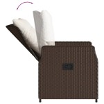 vidaXL Set mobilier de grădină, 5 piese, cu perne, maro, poliratan vidaXL Set mobilier de grădină, 5 piese, cu perne, maro, poliratan