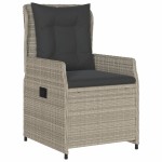 vidaXL Set mobilier grădină cu perne, 9 piese, gri deschis, poliratan vidaXL Set mobilier grădină cu perne, 9 piese, gri deschis, poliratan