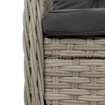 vidaXL Set mobilier grădină cu perne, 9 piese, gri deschis, poliratan vidaXL Set mobilier grădină cu perne, 9 piese, gri deschis, poliratan