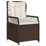 vidaXL Set mobilier de grădină, 5 piese, cu perne, maro, poliratan vidaXL Set mobilier de grădină, 5 piese, cu perne, maro, poliratan