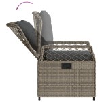 vidaXL Set mobilier grădină cu perne, 9 piese, gri, poliratan vidaXL Set mobilier grădină cu perne, 9 piese, gri, poliratan