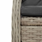 vidaXL Set mobilier grădină cu perne, 9 piese, gri deschis, poliratan vidaXL Set mobilier grădină cu perne, 9 piese, gri deschis, poliratan