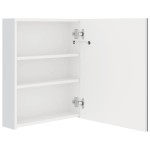 vidaXL Dulap de baie cu oglindă și LED alb strălucitor 50x14x60 cm vidaXL Dulap de baie cu oglindă și LED alb strălucitor 50x14x60 cm