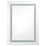 vidaXL Dulap de baie cu oglindă și LED, gri beton, 50x13x70 cm vidaXL Dulap de baie cu oglindă și LED, gri beton, 50x13x70 cm
