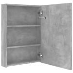 vidaXL Dulap de baie cu oglindă și LED, gri beton, 50x13x70 cm vidaXL Dulap de baie cu oglindă și LED, gri beton, 50x13x70 cm
