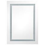 vidaXL Dulap de baie cu oglindă și LED, alb și stejar, 50x13x70 cm vidaXL Dulap de baie cu oglindă și LED, alb și stejar, 50x13x70 cm