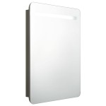 vidaXL Dulap de baie cu oglindă și LED, antracit, 60x11x80 cm vidaXL Dulap de baie cu oglindă și LED, antracit, 60x11x80 cm