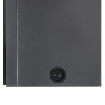 vidaXL Dulap de baie cu oglindă și LED, gri strălucitor, 62x14x60 cm