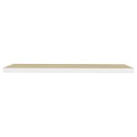 vidaXL Rafturi perete suspendate 2 buc. stejar/alb 120x23,5x3,8 cm MDF vidaXL Rafturi perete suspendate 2 buc. stejar/alb 120x23,5x3,8 cm MDF