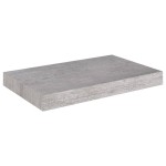 vidaXL Rafturi de perete suspendate 2 buc. gri beton 40x23x3,8 cm MDF