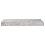 vidaXL Rafturi de perete suspendate 4 buc. gri beton 40x23x3,8 cm MDF