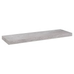 vidaXL Rafturi de perete suspendate,2 buc,gri beton,80x23,5x3,8 cm,MDF