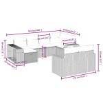 vidaXL Set canapele de grădină cu perne 10 piese gri deschis poliratan vidaXL Set canapele de grădină cu perne 10 piese gri deschis poliratan