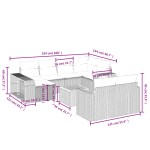 vidaXL Set canapele de grădină cu perne, 11 piese, bej, poliratan vidaXL Set canapele de grădină cu perne, 11 piese, bej, poliratan
