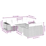 vidaXL Set canapele de grădină cu perne, 11 piese, bej, poliratan vidaXL Set canapele de grădină cu perne, 11 piese, bej, poliratan