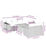 vidaXL Set canapele de grădină cu perne, 11 piese, gri, poliratan vidaXL Set canapele de grădină cu perne, 11 piese, gri, poliratan