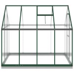 vidaXL Sere cu cadru de bază, verde, 224x169x202 cm, aluminiu vidaXL Sere cu cadru de bază, verde, 224x169x202 cm, aluminiu