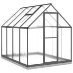 vidaXL Sere cu cadru de bază, antracit, 224x169x202 cm, aluminiu vidaXL Sere cu cadru de bază, antracit, 224x169x202 cm, aluminiu