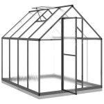 vidaXL Sere cu cadru de bază, antracit, 224x169x202 cm, aluminiu vidaXL Sere cu cadru de bază, antracit, 224x169x202 cm, aluminiu