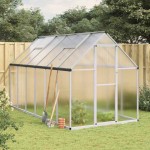 vidaXL Sere cu cadru de bază, argintiu, 334x169x195 cm, aluminiu vidaXL Sere cu cadru de bază, argintiu, 334x169x195 cm, aluminiu