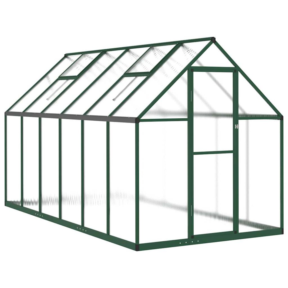 vidaXL Sere cu cadru de bază, verde, 334x169x195 cm, aluminiu