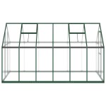 vidaXL Sere cu cadru de bază, verde, 334x169x195 cm, aluminiu vidaXL Sere cu cadru de bază, verde, 334x169x195 cm, aluminiu
