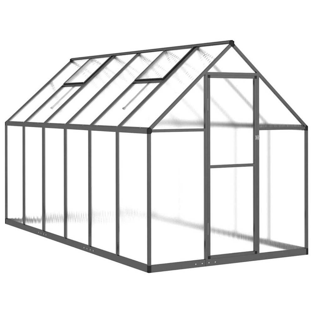 vidaXL Sere cu cadru de bază, antracit, 334x169x195 cm, aluminiu