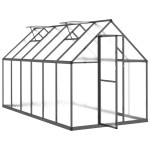 vidaXL Sere cu cadru de bază, antracit, 334x169x195 cm, aluminiu