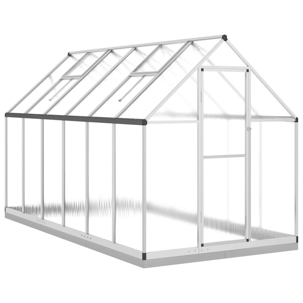 vidaXL Sere cu cadru de bază, argintiu, 334x169x202 cm, aluminiu