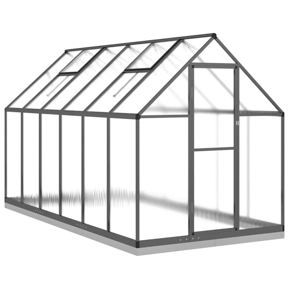 vidaXL Sere cu cadru de bază, antracit, 334x169x202 cm, aluminiu
