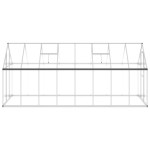 vidaXL Sere cu cadru de bază, argintiu, 445x169x195 cm, aluminiu vidaXL Sere cu cadru de bază, argintiu, 445x169x195 cm, aluminiu