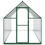 vidaXL Sere cu cadru de bază, verde, 445x169x195 cm, aluminiu vidaXL Sere cu cadru de bază, verde, 445x169x195 cm, aluminiu