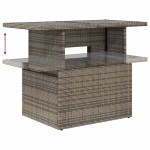vidaXL Set canapea de grădină cu perne, 5 piese, gri, poliratan vidaXL Set canapea de grădină cu perne, 5 piese, gri, poliratan